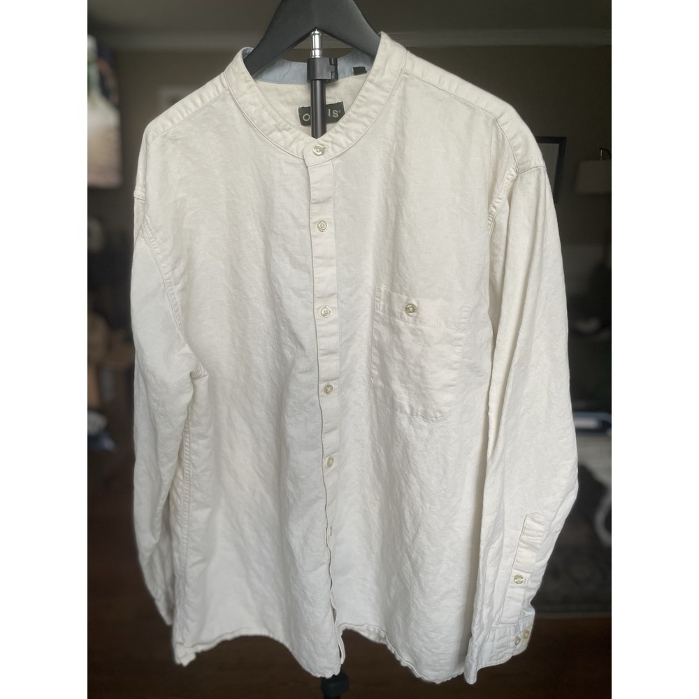 Orvis Off-White Men's XL Long Sleeve Button Down Shirt (Read)